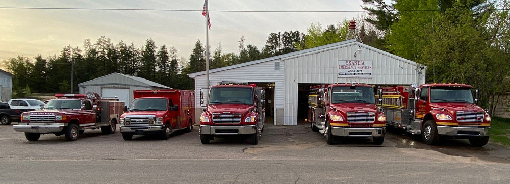 Skandia / West Branch Fire Department trucks